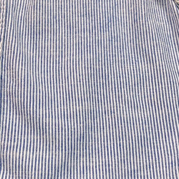 Goodfellow & Co Blue White Striped Button Down Cotton Shirt - Men’s XL - Picture 6 of 11